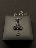 CH Ball Chain Gothic Cross Necklace