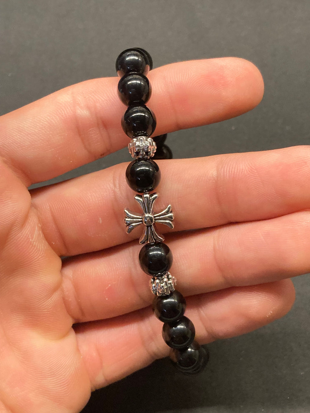 CH Onyx Bead Bracelet