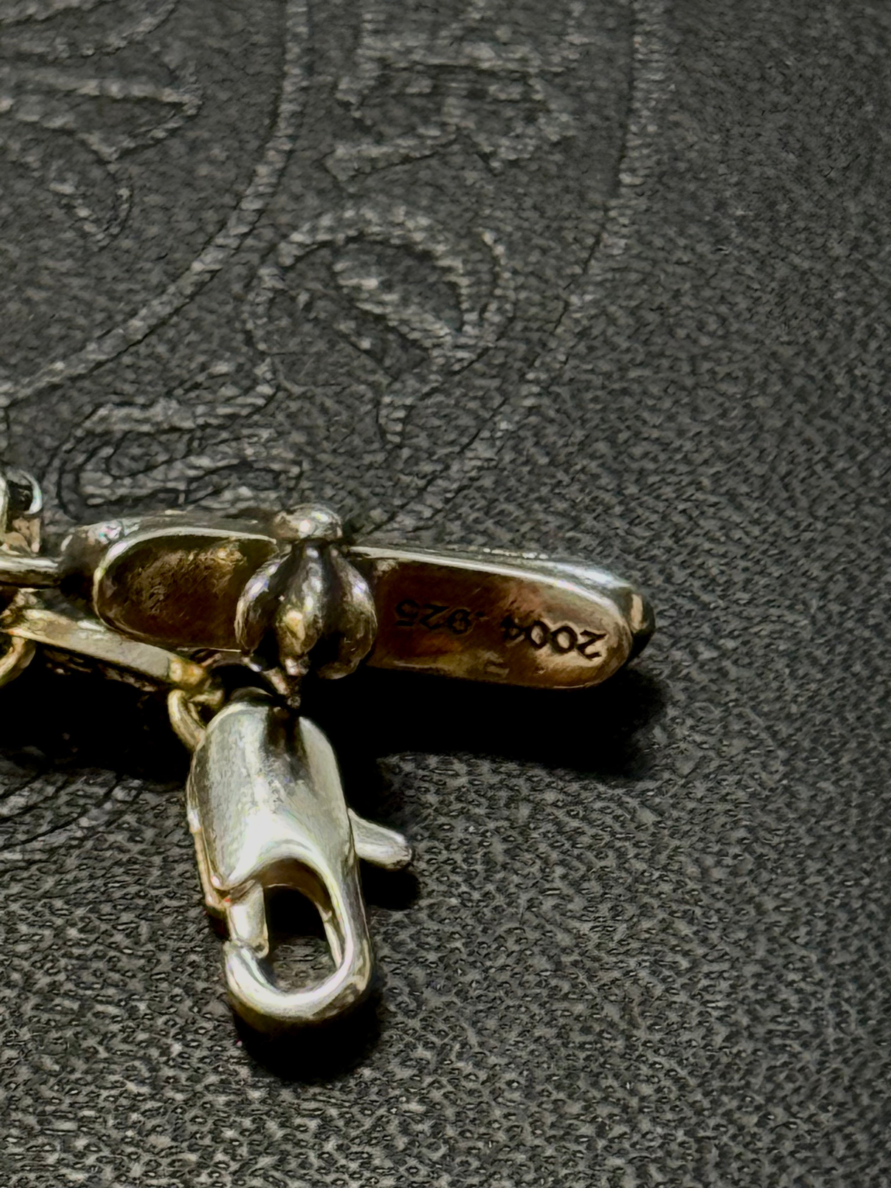 CH .925 Mini Blue Sapphire Cross Chain