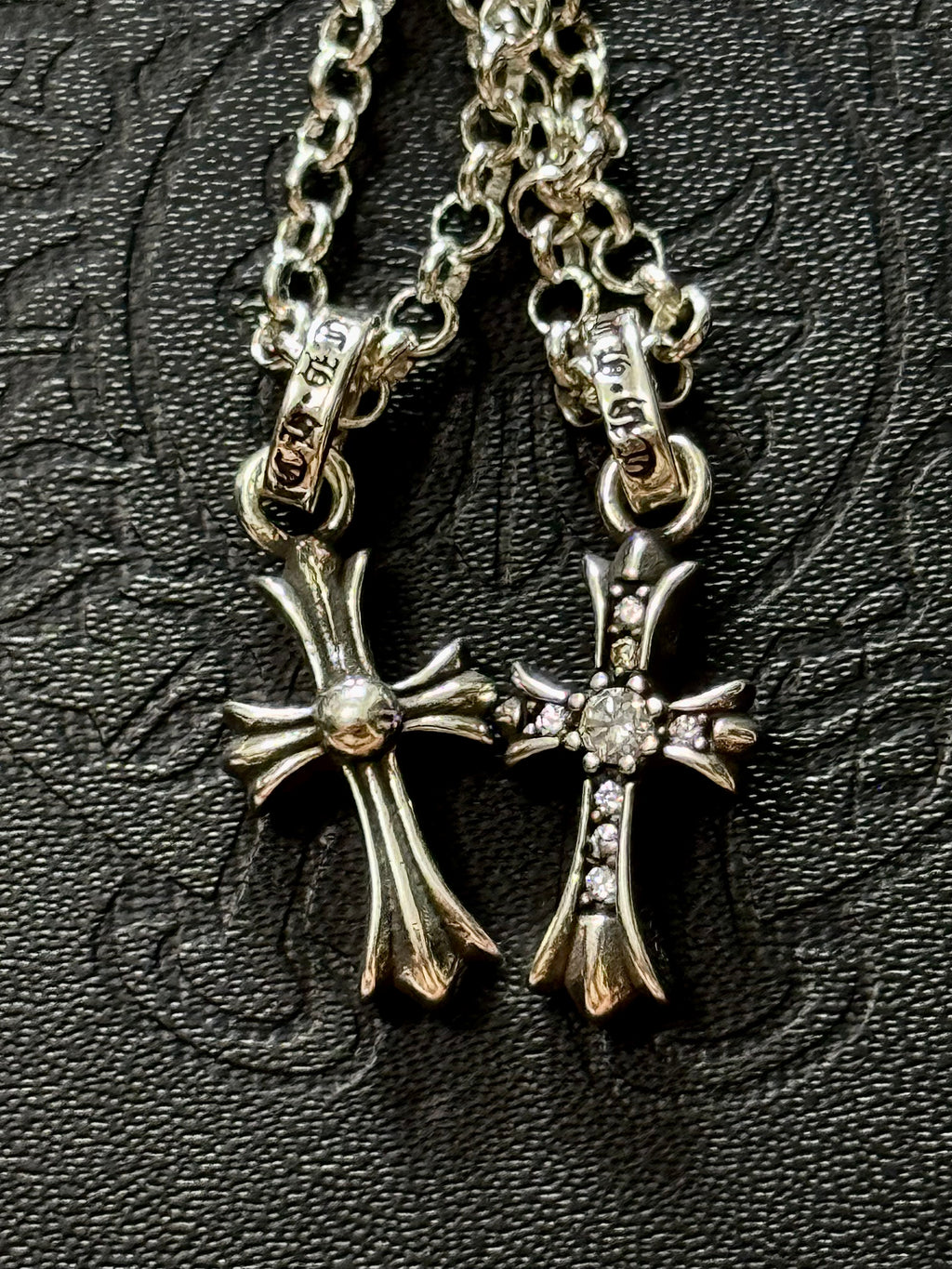 CH .925 Mini Diamond Cross Chain