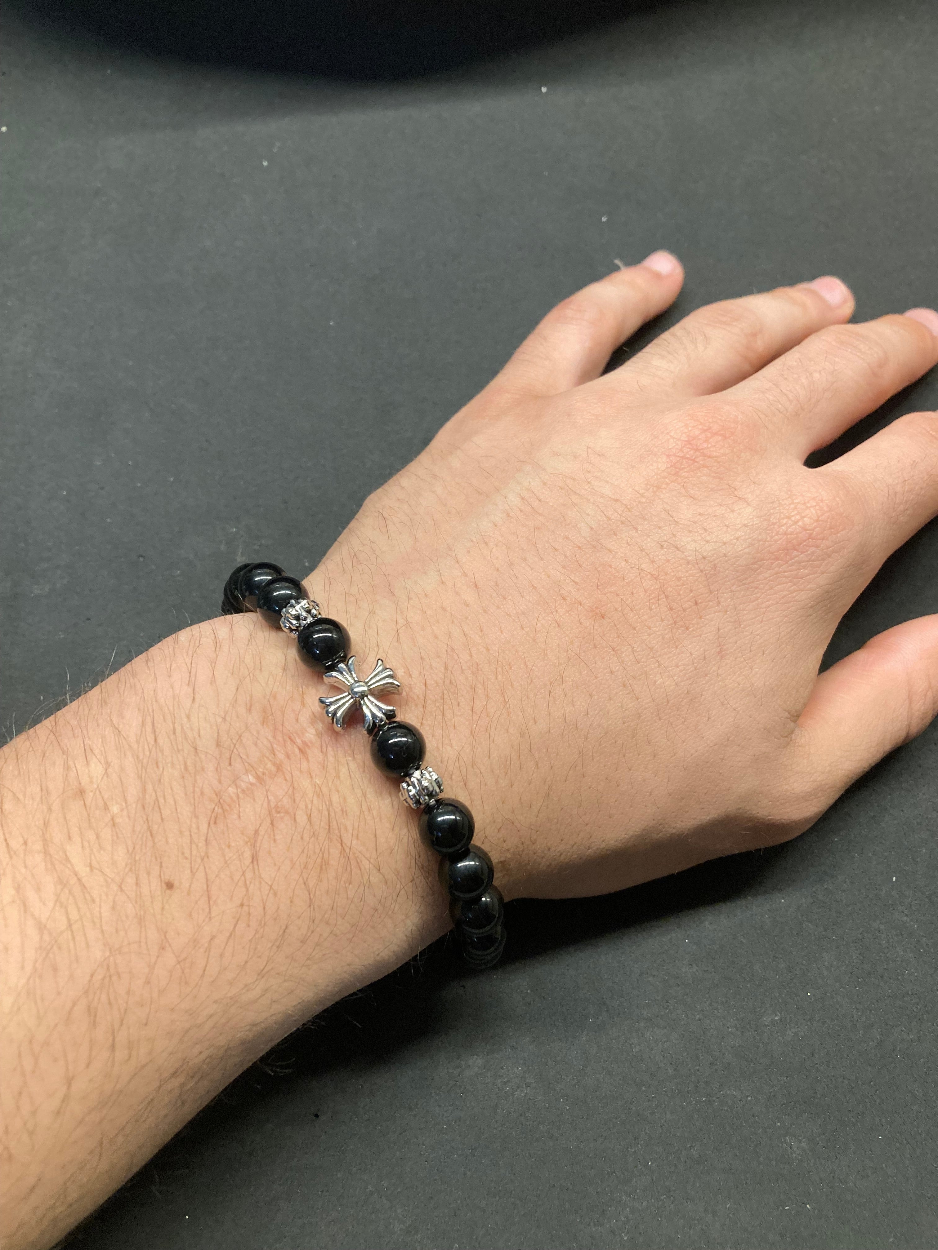 CH Onyx Bead Bracelet