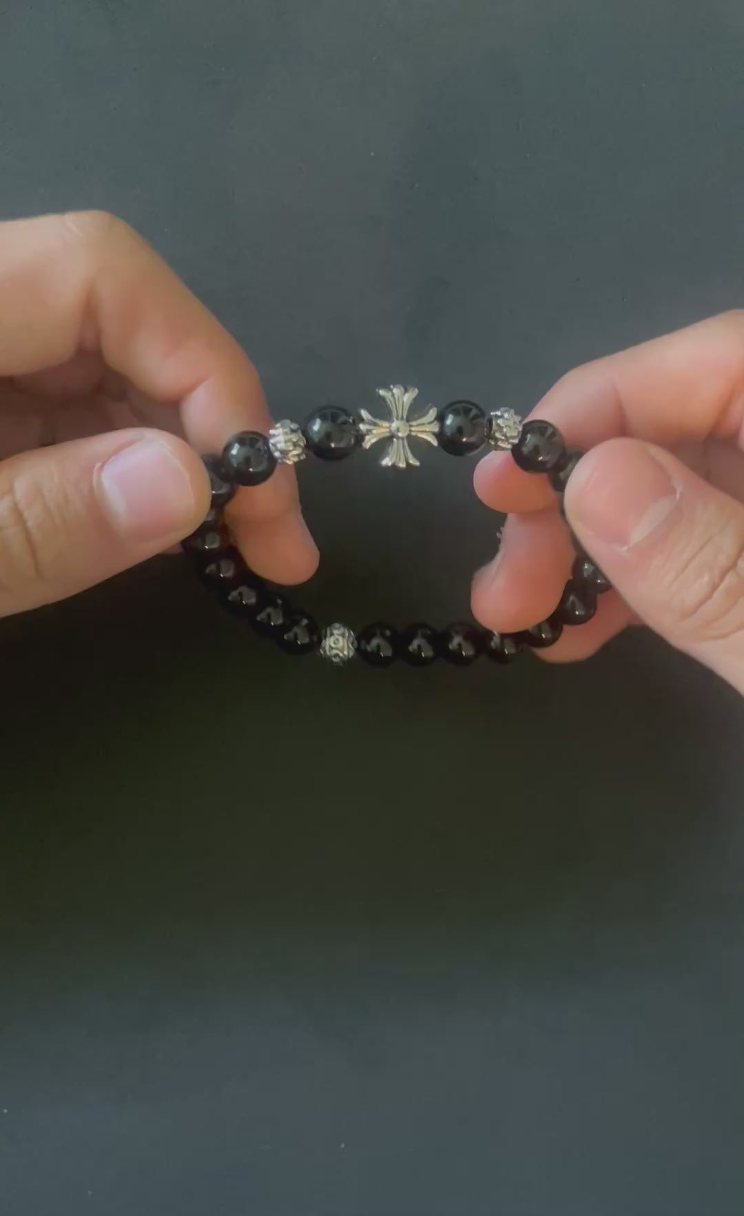 CH Onyx Bead Bracelet